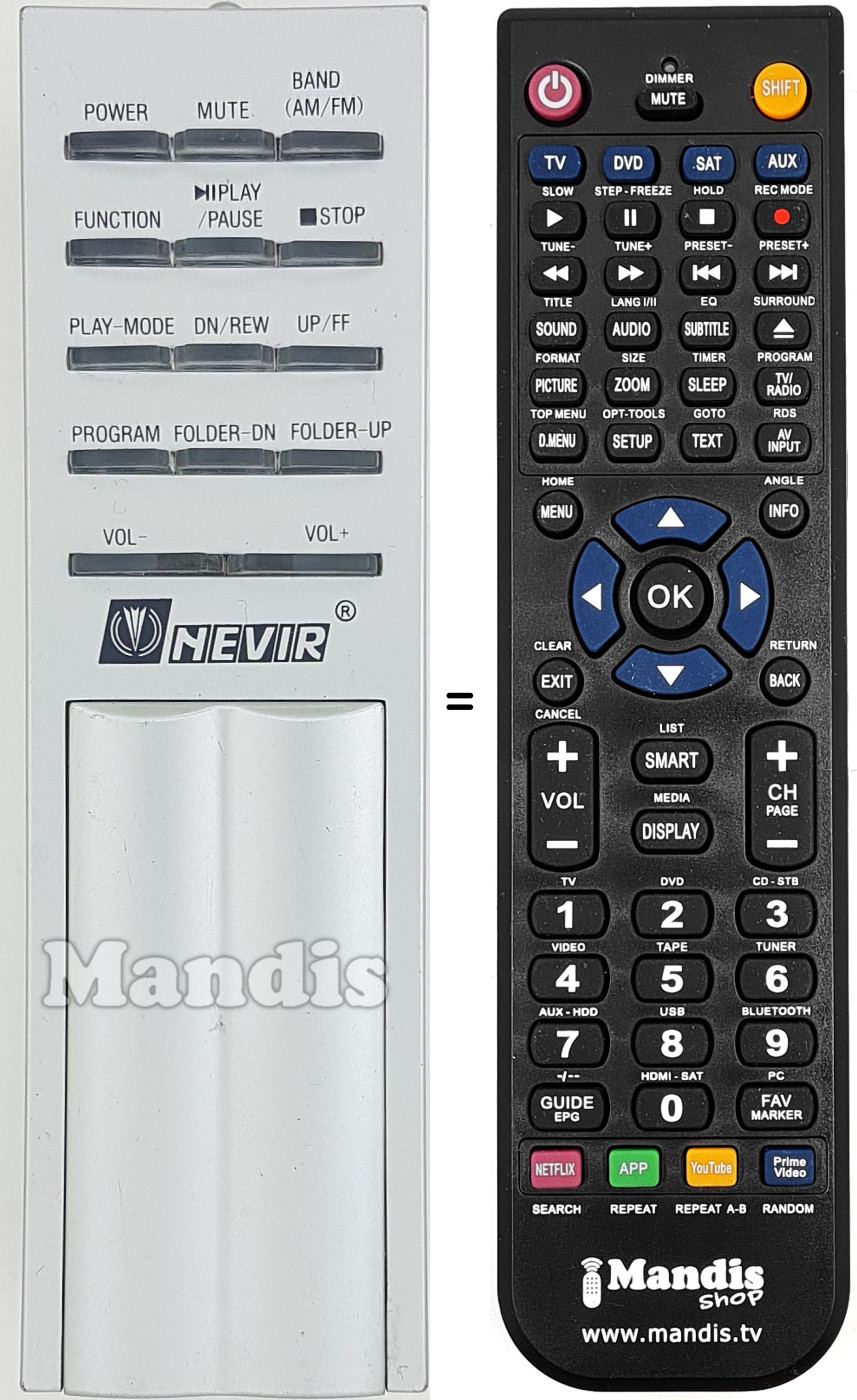 Telecomando equivalente REMCON1622