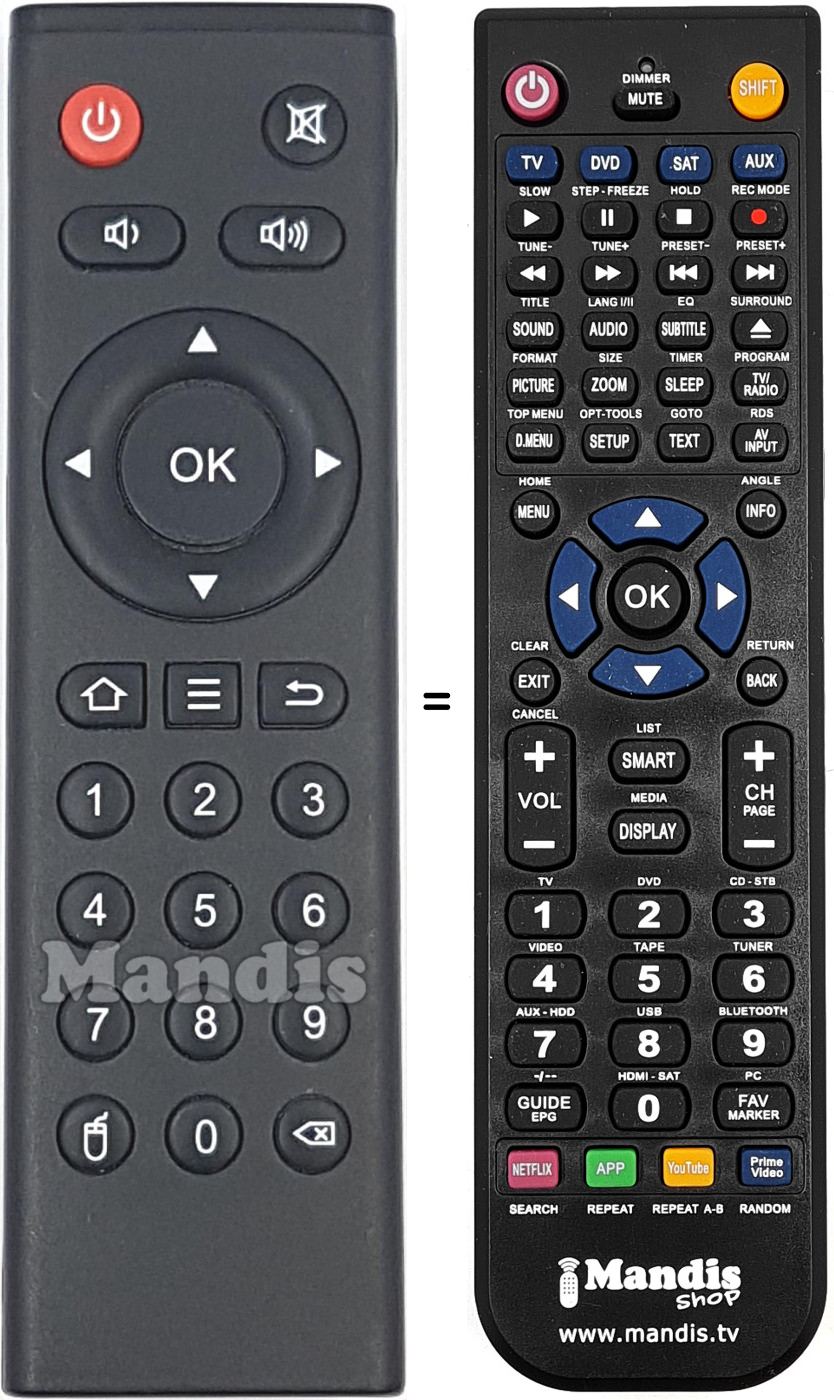 Télécommande équivalente REMCON2141