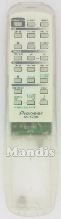 PIONEER AUDIO REMOTE CONTROL CU-XC006 for XCH-X2000 XCH-X5000 X-HX2000 