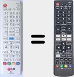 Universal remote control Universal TV LG