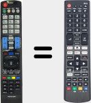 T&eacute;l&eacute;commande universelle Universal TV LG