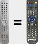 Replacement remote control for RAX34 (ZU738900)