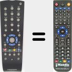 Replacement remote control for TP 170 C (720117138500)
