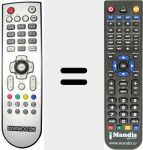 Replacement remote control for REMCON127