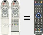 Replacement remote control for REMCON1108