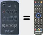Replacement remote control for NVR800