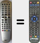 Télécommande pour remplacer 242254900923