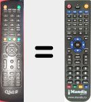 Replacement remote control for QT49K02