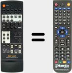 Replacement remote control for RM-102