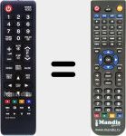 Replacement remote control for AA59-00603A