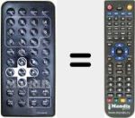 Télécommande pour remplacer TFD-1020DVBT