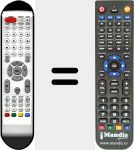 Replacement remote control for VG-DTV (08011574)