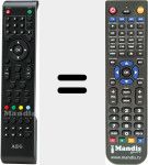 Replacement remote control for CTV2404