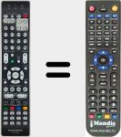 Telecomando sostituto di RC036SR (30701023700AS)