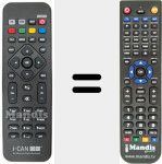 Replacement remote control for RC258390301 (3139 238 20591)