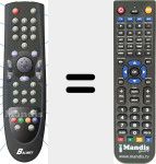 Replacement remote control for PACK 9960