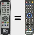 Replacement remote control for EasyhomeTDTCompactC