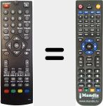 Replacement remote control for FT200 HD