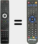 Télécommande pour remplacer HDTV2404