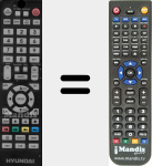 Replacement remote control for HMB-R3150S