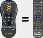 Replacement remote control for JAZ001