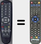 Télécommande pour remplacer RC U101