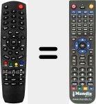 Replacement remote control for NA1000HD