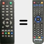 Replacement remote control for ORT8897HD