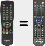 Replacement remote control for REMCON1520