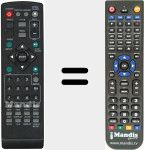 Replacement remote control for REMCON981-black