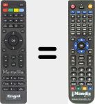 Replacement remote control for RS4800S (RS4800HD)