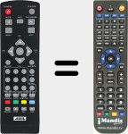 Replacement remote control for RT0197