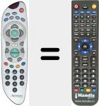 Replacement remote control for REMCON524