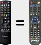 Replacement remote control for SSR 1080 B2