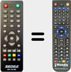 Replacement remote control for SNT-750HD