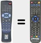 Replacement remote control for REMCON278