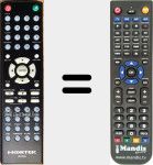 Replacement remote control for NDVX280