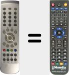 Replacement remote control for RCI6I9 (NW1187R)