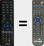 Replacement remote control for Novox001