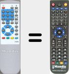 Replacement remote control for 24000JG