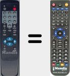 Replacement remote control for RC0896A