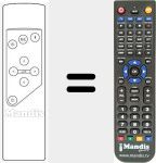 Replacement remote control for TC190