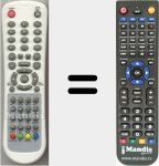 Replacement remote control for HH1506H