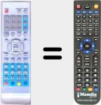 Replacement remote control for TP1906D