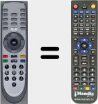 Replacement remote control for 21005060