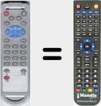 Replacement remote control for PVR8080FS