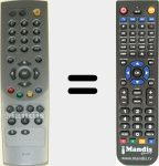 Replacement remote control for RS632 (014002600)