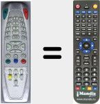 Replacement remote control for HCT2160SS