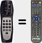 Replacement remote control for RC505 (A70205905)
