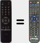 Replacement remote control for 6710V00039A